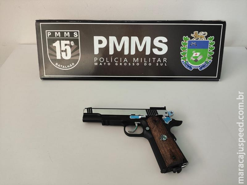 Maracaju: Homem embriagado é detido com simulacro de pistola na Vila Juquita