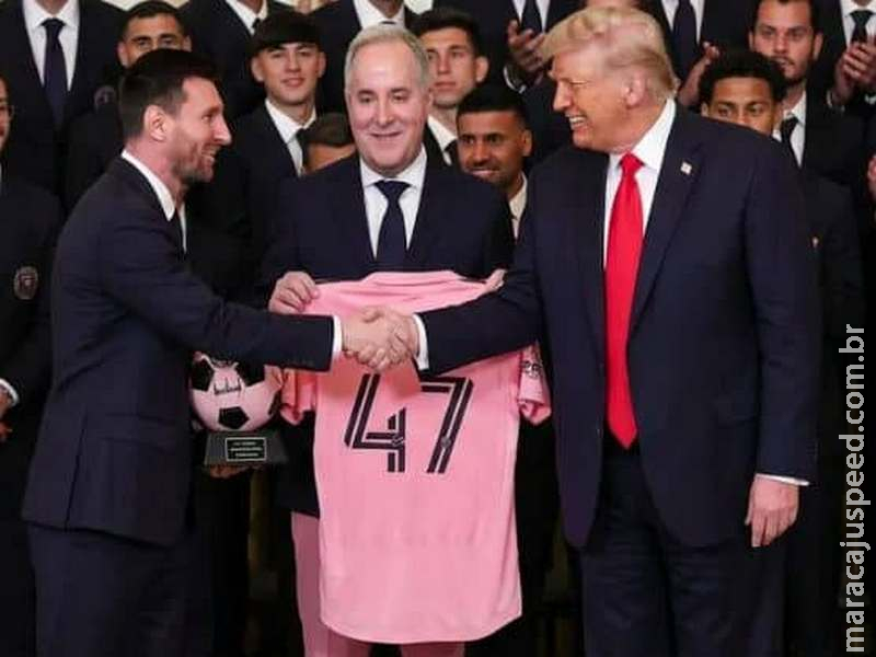Messi e elenco do Inter Miami visitam Casa Branca; Trump diz que argentino jogou mais que Pelé