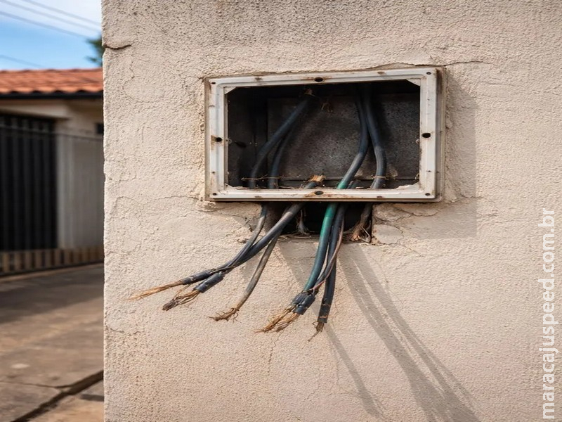 Morador acorda sem energia e descobre furto de relógio e fios no Bairro São Bento