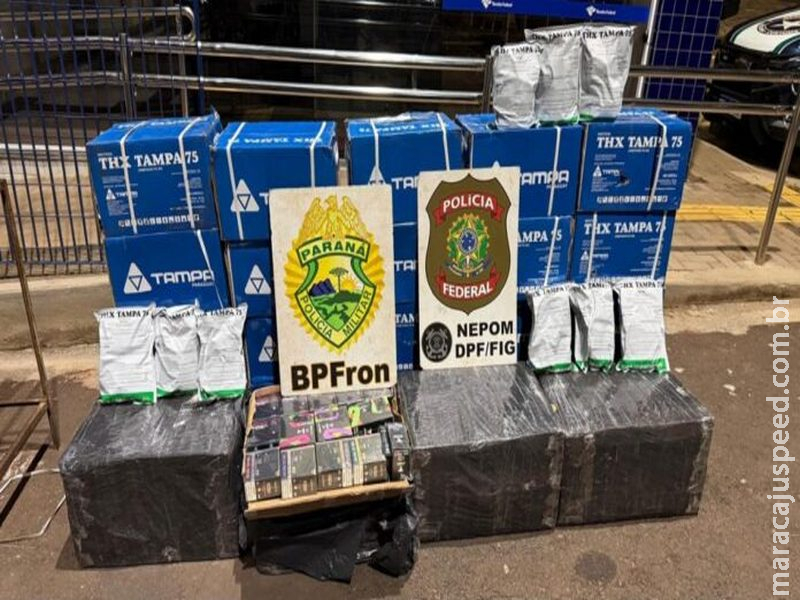 PF e PM/PR apreendem agrotóxicos proibidos e cigarros eletrônicos em Itaipulândia/PR