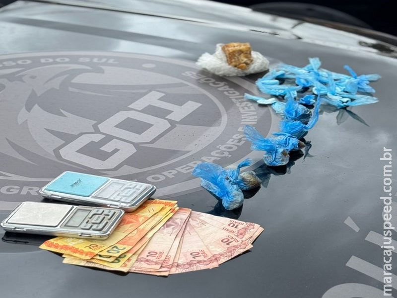 Polícia Civil desativa ponto de tráfico e apreende drogas em Campo Grande