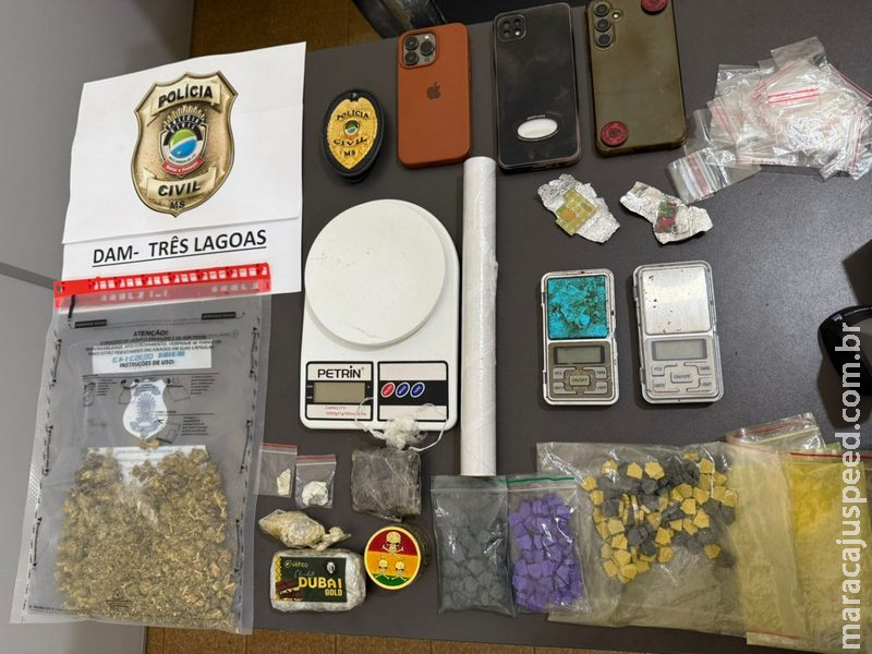 Polícia Civil prende acusado de violência doméstica e tráfico de drogas em Três Lagoas