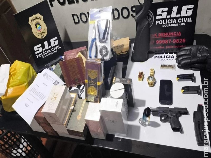 Polícia Civil prende três suspeitos de integrar quadrilha especializada em roubo de veículos e muambas em Dourados