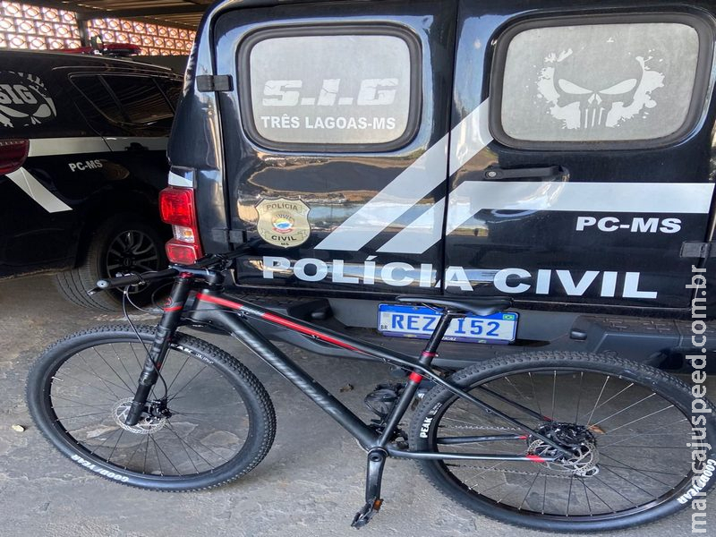 Polícia Civil recupera bicicleta furtada e indicia homem por receptação em Três Lagoas