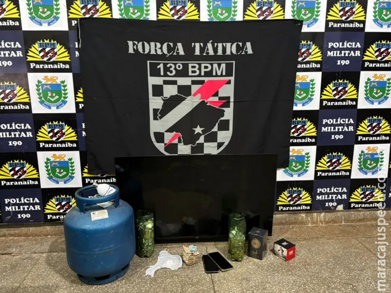 Polícia Militar desarticula ponto de venda de drogas e apreende munição em Paranaíba