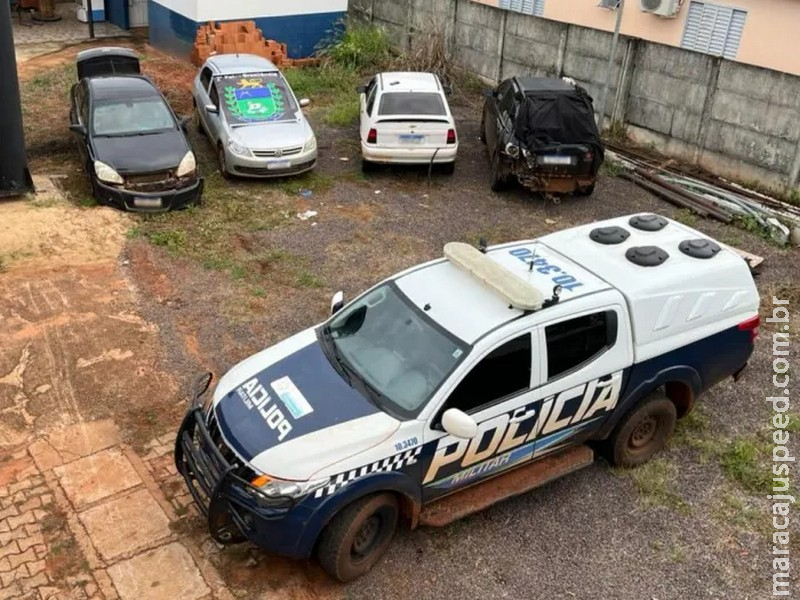 Polícia Militar em Brasilândia realiza apreensão de mercadorias de contrabando e descaminho