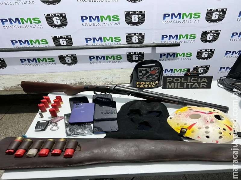 Polícia Militar prende homem por porte de arma após ocorrência envolvendo tentativa de sequestro em Corumbá