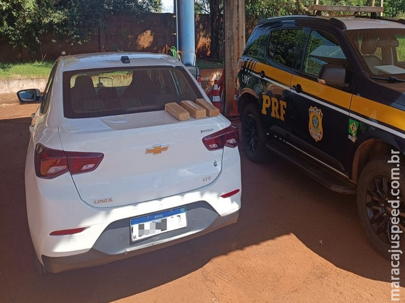 PRF apreende 3 Kg de maconha em Rio Brilhante