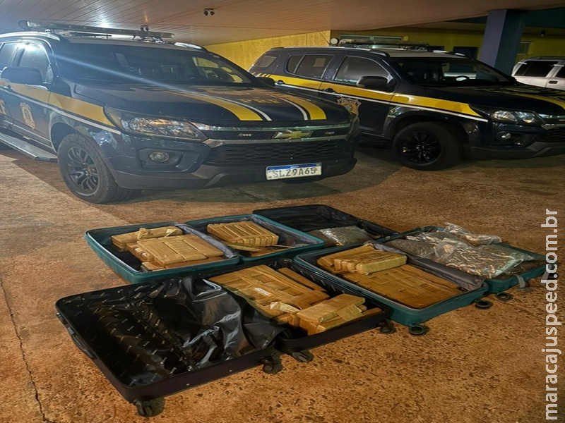 PRF apreende 61 Kg de maconha em Ponta Porã (MS)