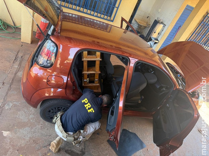 PRF apreende veículo adulterado em Nova Alvorada do Sul (MS)