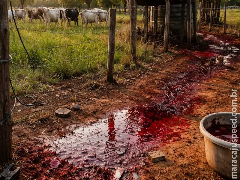 Quadrilha abate gado dentro de propriedade rural e causa prejuízo em Sidrolândia