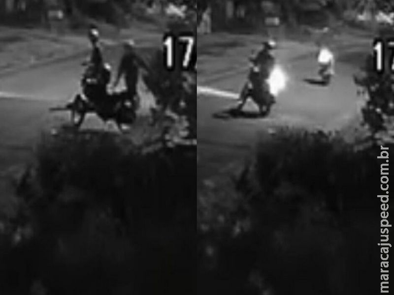 Sem vergonha! Dupla furta moto na região norte de Campo Grande e sai tranquilamente do local
