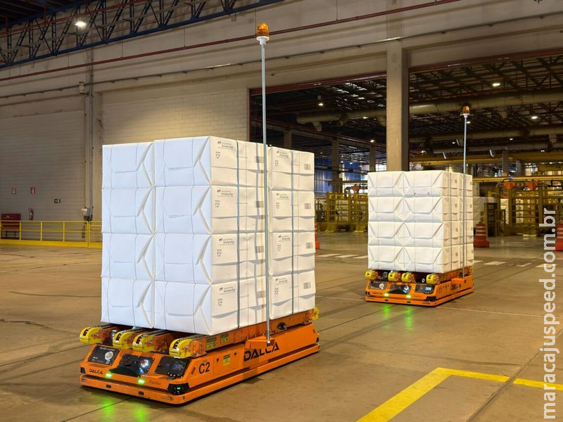 Suzano adota robôs autônomos para movimentação de celulose em Ribas do Rio Pardo