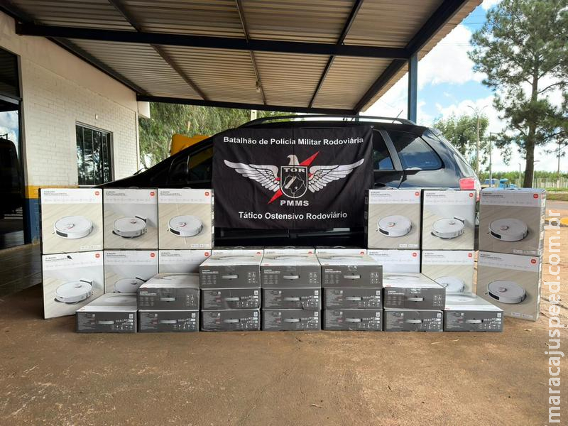 TOR do BPMRv apreende três veículos com mercadorias ilegais e causa prejuízo superior a R$ 355 mil ao crime em Laguna Carapã