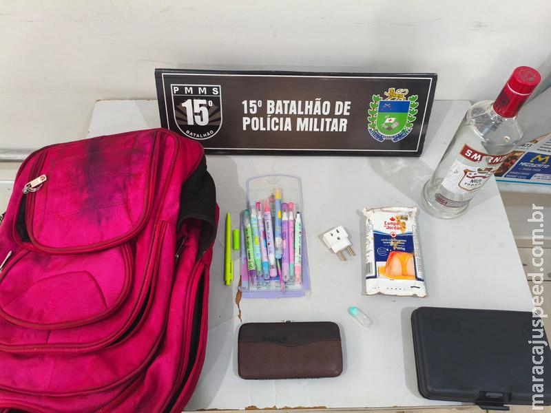 Vítima reconhece mochila na rua e PM prende autor de furto em Maracaju