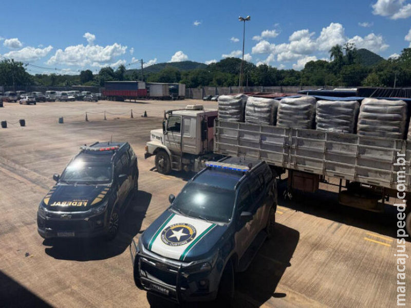 Ação conjunta apreende em MS mais de 27t de insumos usados para refino de cocaína 