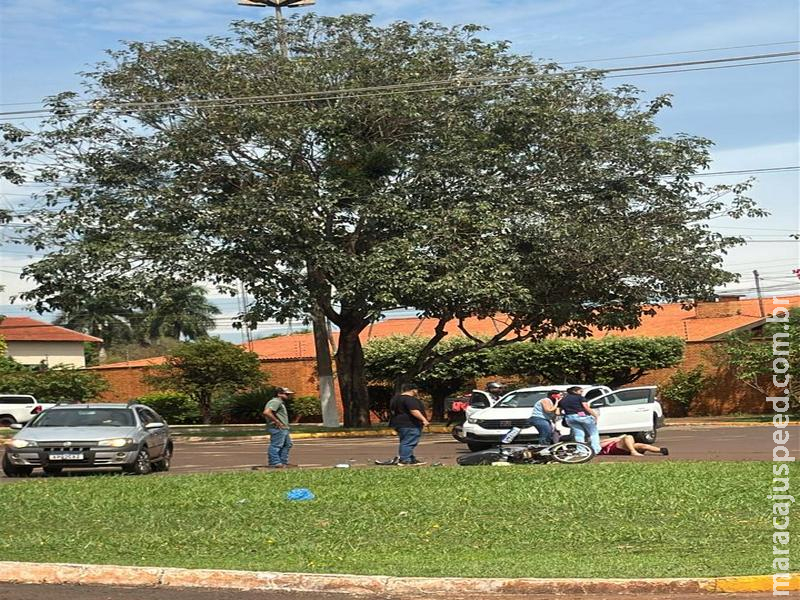 ALERTA NO TRÂNSITO: Mulher de 42 anos fica ferida em colisão lateral no cruzamento das avenidas Mário Corrêa e João Pedro Fernandes