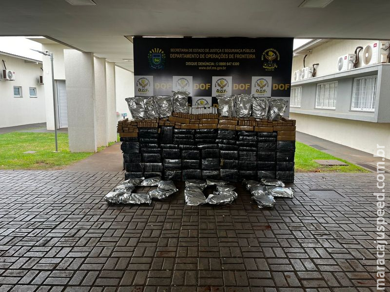 DOF e 3º BPM de Dourados apreendem quase 4 toneladas de drogas em ações nos municípios de Juti e Caarapó