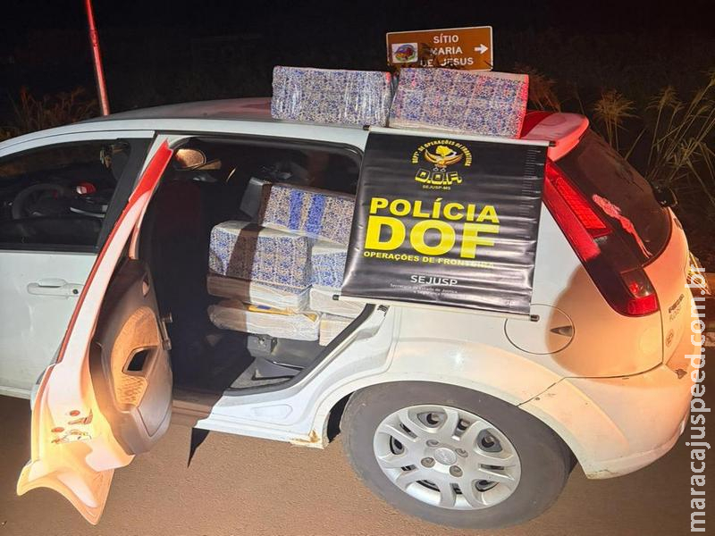 DOF prende casal com mais de 170 quilos de maconha em Laguna Carapã