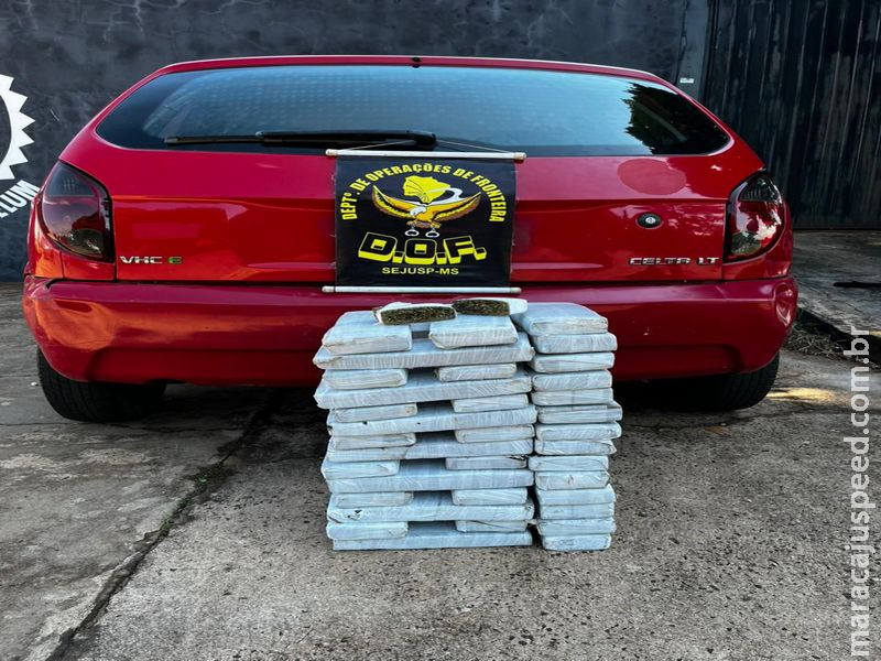 DOF prende homem que seguia com mais de 60 quilos de drogas para o Rio Grande do Sul