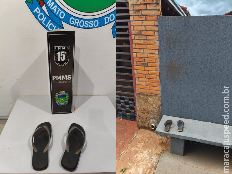 FLAGRADO COM CHINELOS FURTADOS: Rádio Patrulha prende jovem com 29 passagens logo após furto em residência de Maracaju