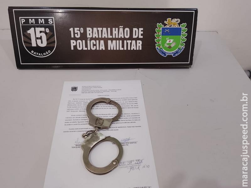 Foragido com 16 passagens pela polícia é preso pela rádio patrulha em Maracaju