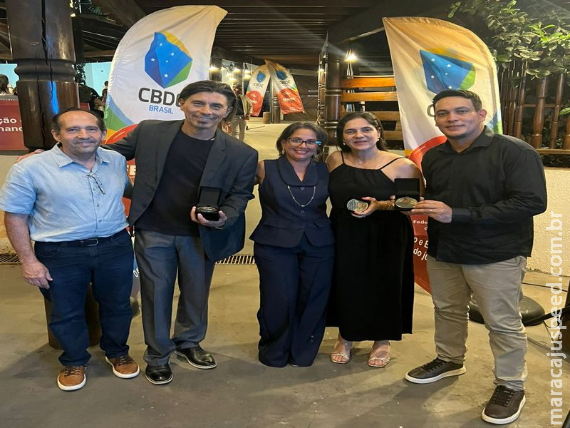 GALA DO ESPORTE: Dirigente e atleta do MBC Maracaju são premiados pela FEEMS em Campo Grande