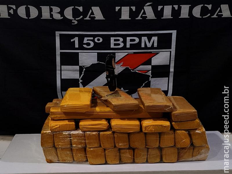 GOLPE NO TRÁFICO: Força Tática intercepta passageiro com mais de 30 kg de maconha na Rodoviária de Maracaju