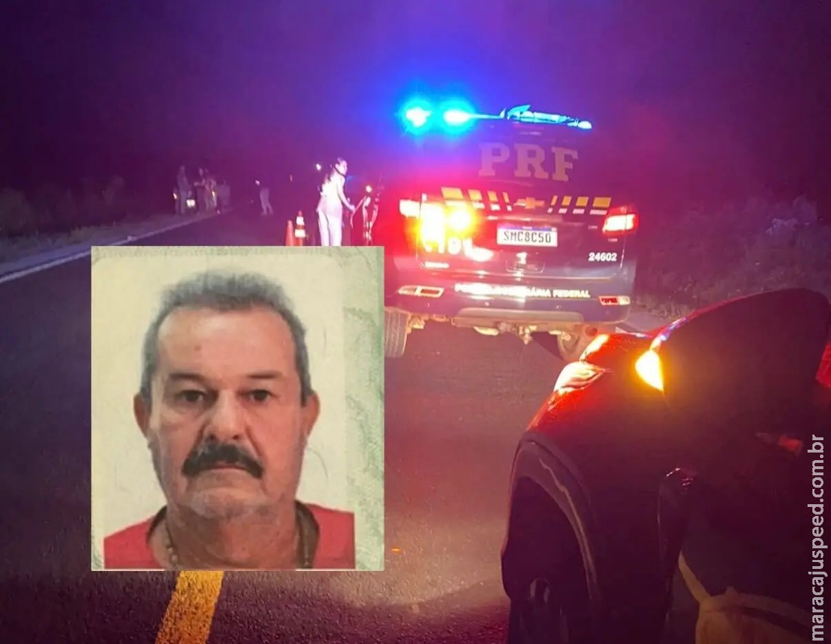 Idoso morre após cair de motocicleta na BR-060 em Jardim