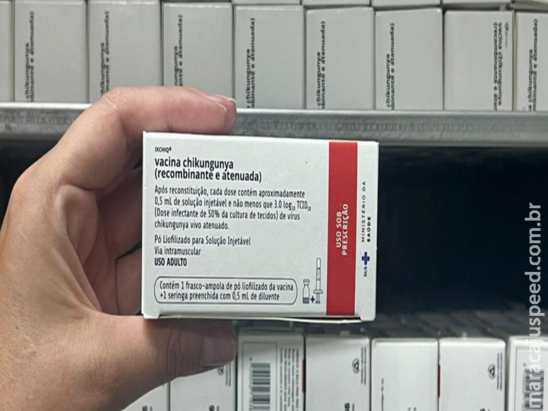 Mato Grosso do Sul recebe 46,5 mil doses da vacina contra a Chikungunya