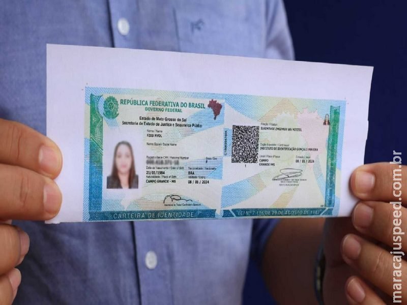 MS abre agendamento para emissão do novo RG nesta quinta-feira