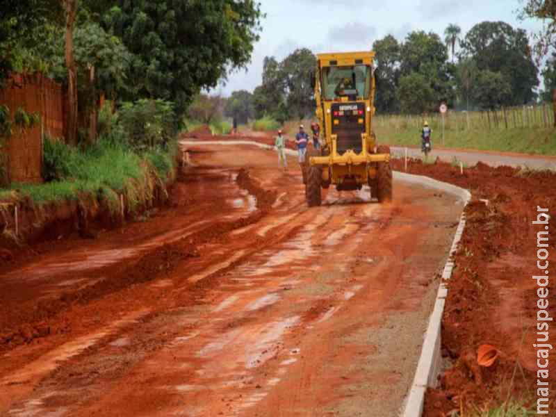 Pavimentação da Avenida Custódio Andrews atinge 70% de execução em Três Lagoas