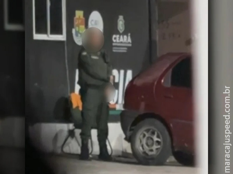 PM é flagrado se masturbando em frente à base policial: 