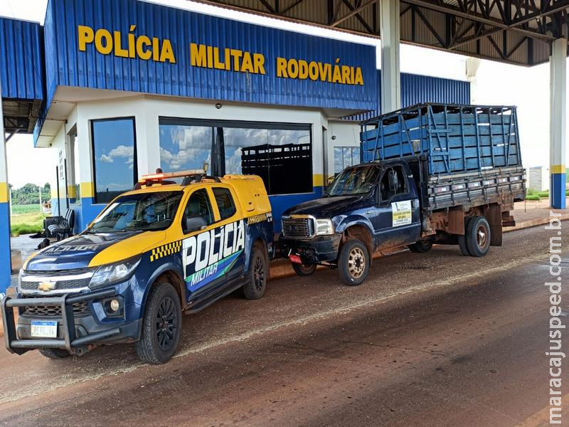 RESPOSTA INTEGRADA: BPMRv Maracaju recupera caminhão furtado em Sidrolândia e prende dupla na MS-162