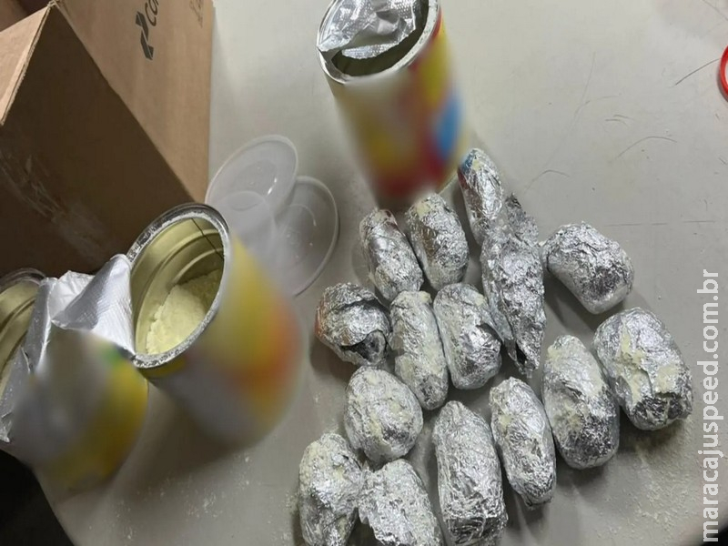 Drogas em embalagens de leite são descobertas em correio na fronteira de MS