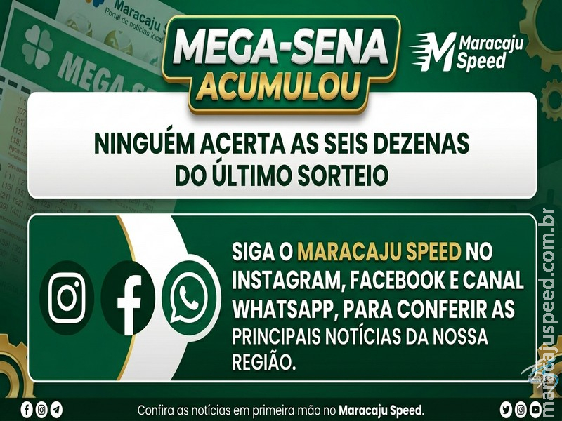 MEGA-SENA ACUMULA: Ninguém acerta as seis dezenas e prêmio vai a R$ 36 milhões