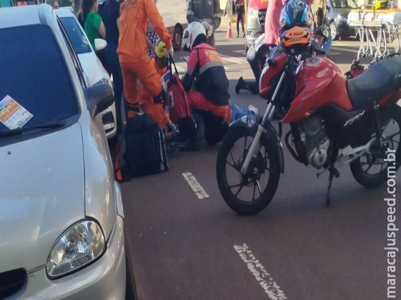 Morre idosa atropelada por motoentregador na 13 de Maio em Campo Grande