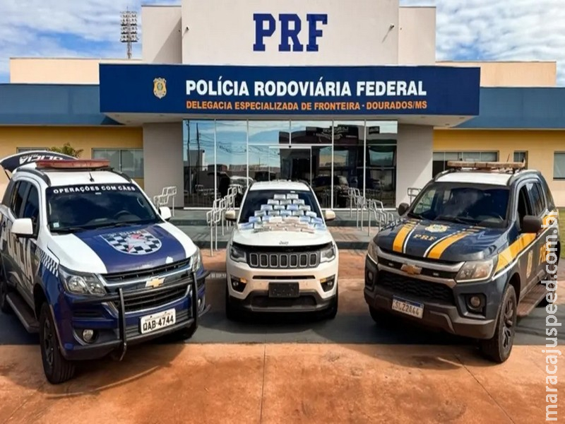Motorista de Jeep Compass é preso com 38,5 quilos de cocaína em Dourados