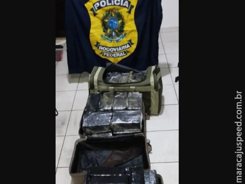 Polícia Rodoviária Federal apreende 629 quilos de maconha na BR-267