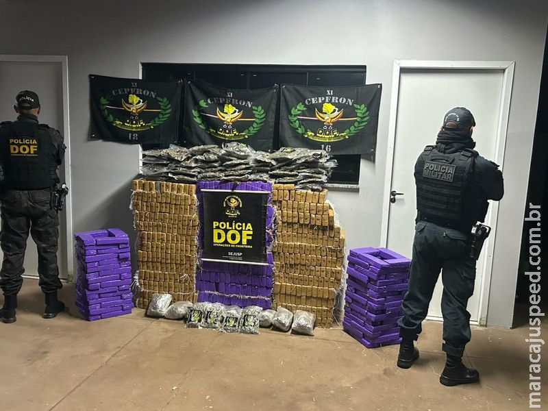 PREJUÍZO DE R$ 1,2 MILHÃO: DOF intercepta Gol carregado com mais de meia tonelada de maconha e skunk após perseguição em Maracaju