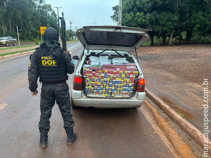 PREJUÍZO DE R$ 350 MIL: DOF prende dupla na MS-164 com agrotóxicos e cigarros contrabandeados em Maracaju