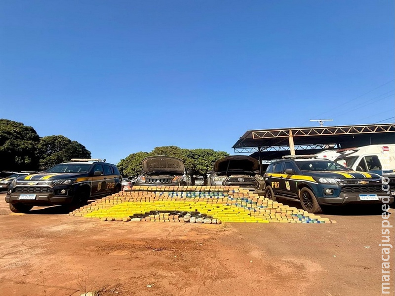 PRF apreende 591 Kg de cocaína em Campo Grande