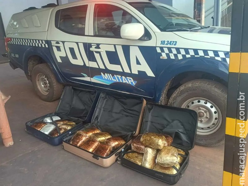 Quatro são presos com cocaína e skunk em ônibus na BR-262 em Corumbá