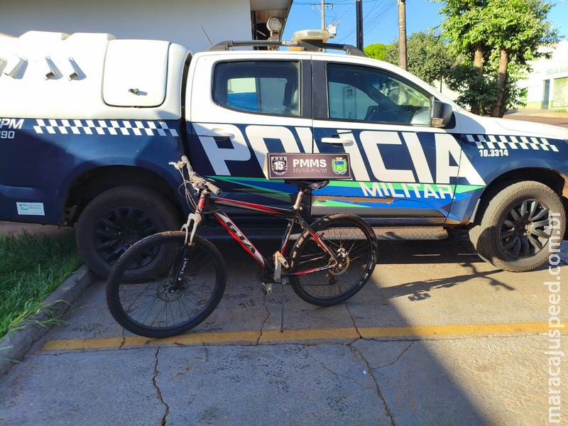 RESPOSTA RÁPIDA: Polícia Militar recupera bicicleta furtada e prende autor em flagrante na Vila Juquita em Maracaju