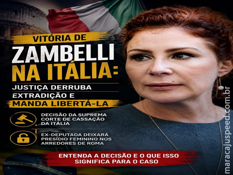 REVIRAVOLTA NA EUROPA: Justiça da Itália nega extradição e liberta ex-deputada Carla Zambelli