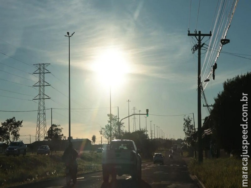 Sexta-feira será de tempo firme e temperatura de até 34°C em MS
