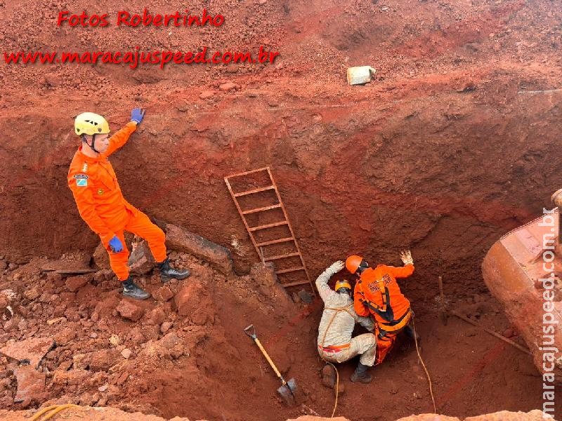TRAGÉDIA NA VILA MORENINHA: Identificado trabalhador que morreu soterrado em obra de esgoto em Maracaju