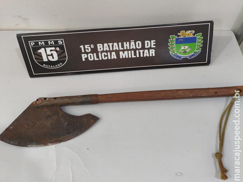 VILA JUQUITA: Mulher é ameaçada com machado por companheiro em Maracaju