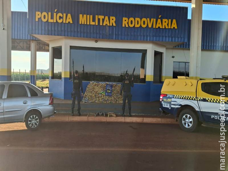 Maracaju: BPMRv apreende mais de meia tonelada de drogas na MS-162 após perseguição