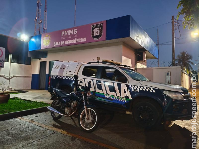 Maracaju: Jovem sem CNH é preso após pilotar em alta velocidade e tentar fugir da PM na Vila Juquita
